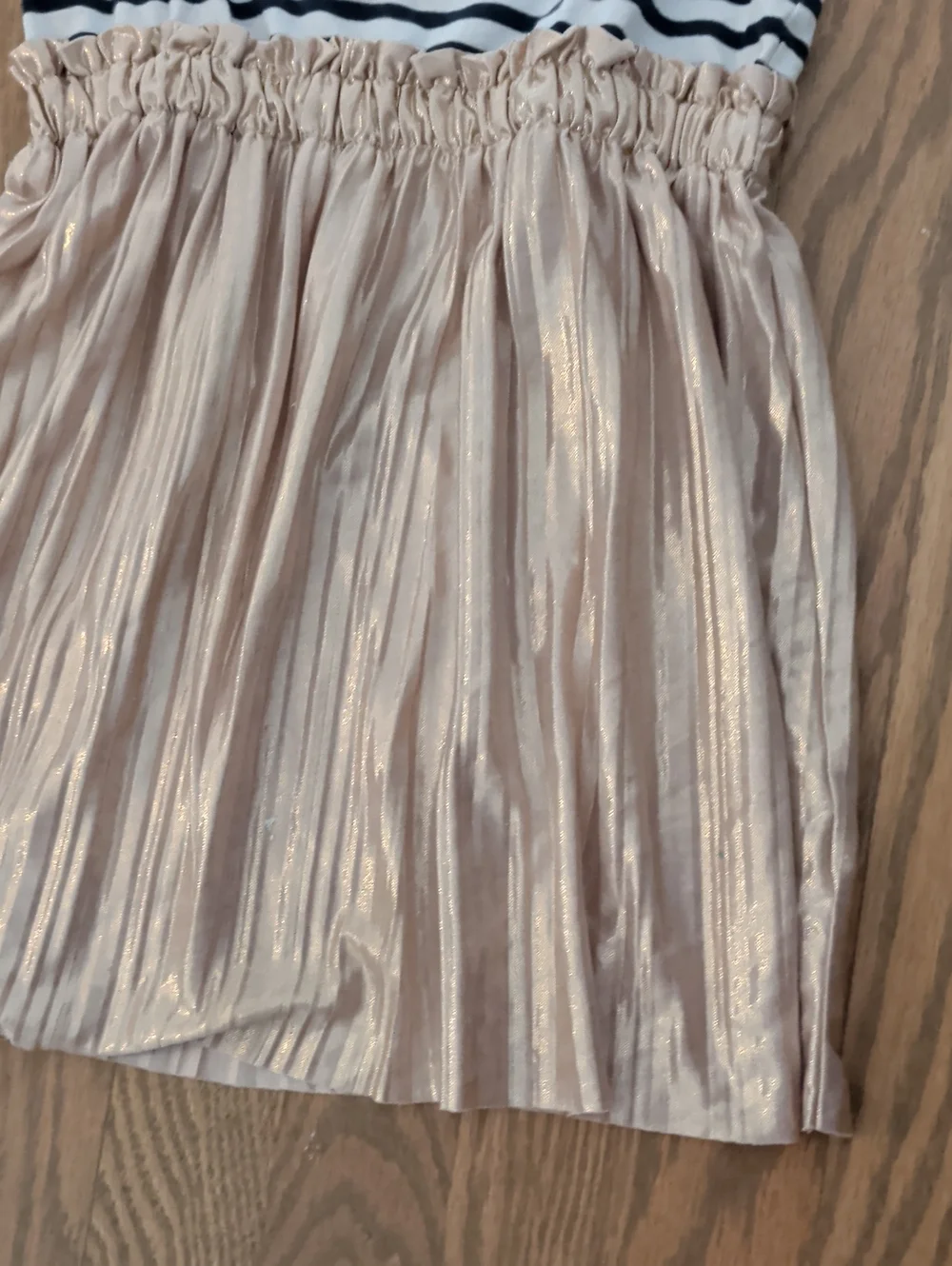 Crewcuts Girls' Stripe & Gold Dress